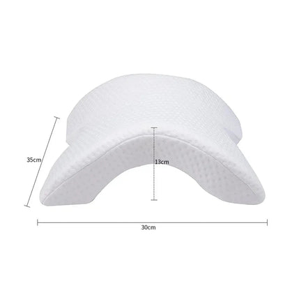 SleepEase – Oreiller orthopédique en mousse à mémoire de forme en U pour le soutien du cou et des mains