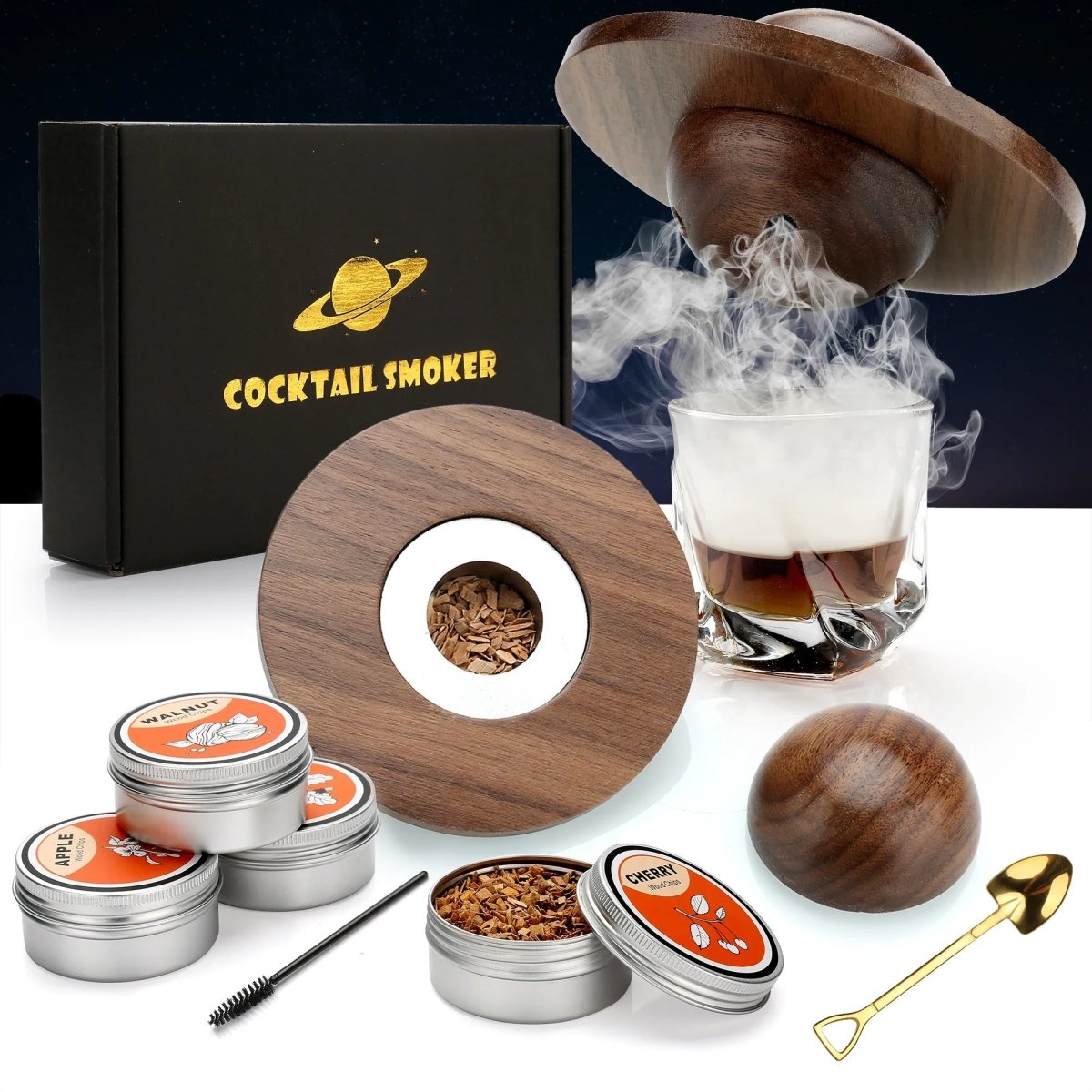 SMOKETAIL KIT - Ensemble de fumeurs de cocktails pour les amateurs de whisky et de bourbon