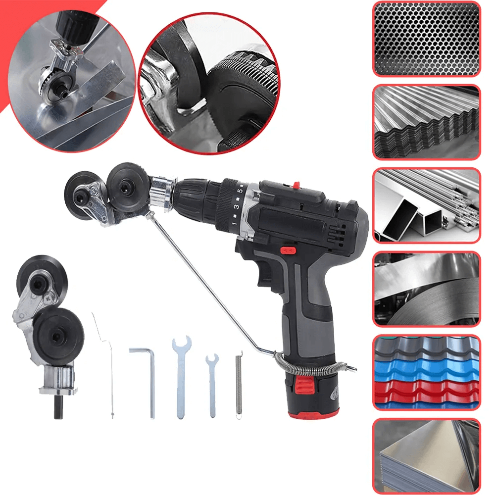 Sheet Metal Cutting Machine Cutter for Fast, Accurate Cuts – Portable Drill Compatible Tool for Iron, Copper, Steel, Aluminum-2