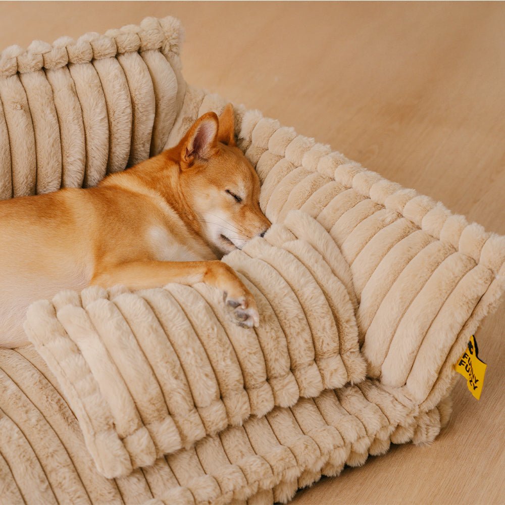 Orthopedic dog pillow made of washable plush - comfortable dog bed for large and small dogs 2