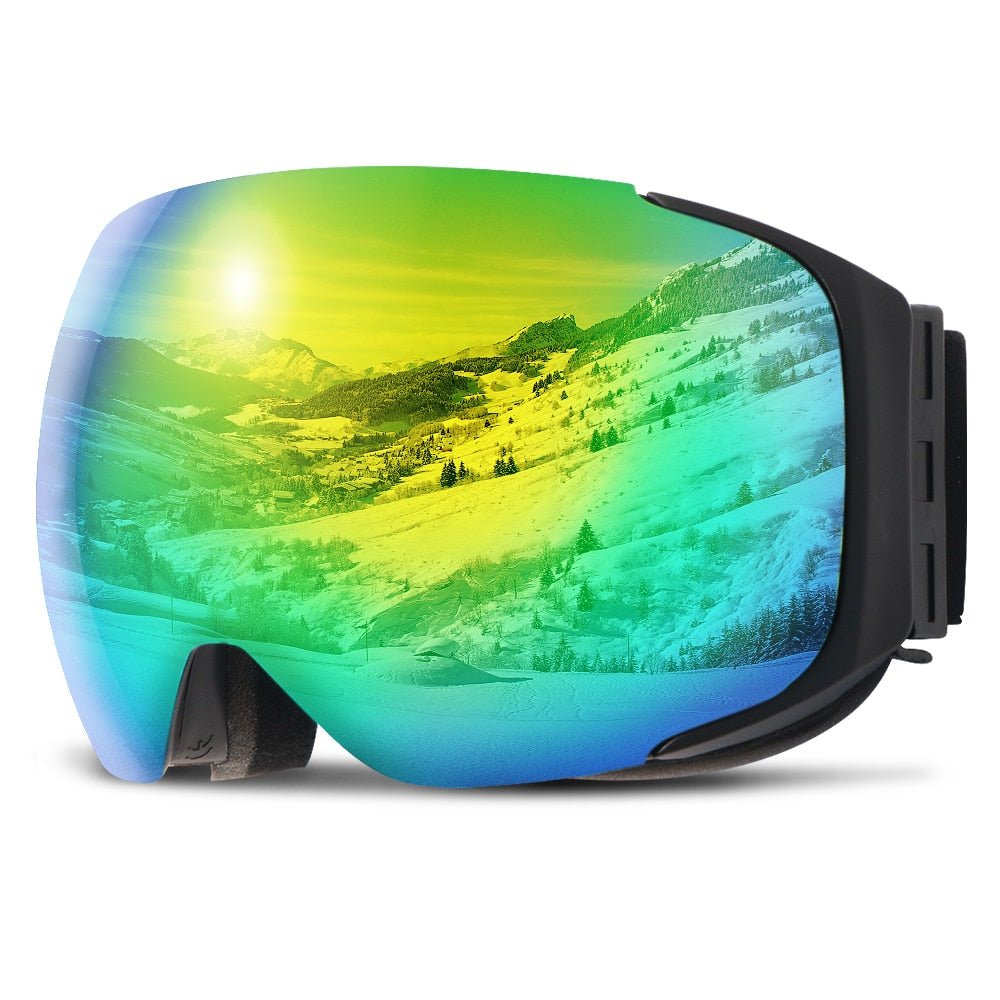 MIRRORMAG – Premium Magnetic UV400 Anti-Fog Ski Goggles with Quick-Change Lenses 10