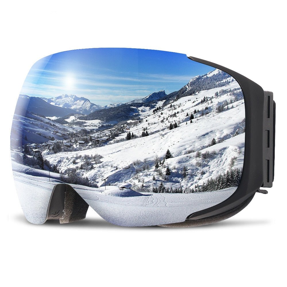 MIRRORMAG – Premium Magnetic UV400 Anti-Fog Ski Goggles with Quick-Change Lenses 4