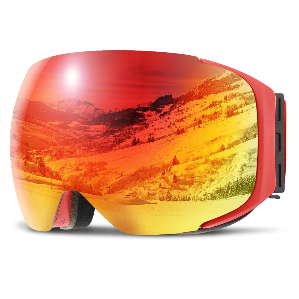 MIRRORMAG – Premium Magnetic UV400 Anti-Fog Ski Goggles with Quick-Change Lenses 6