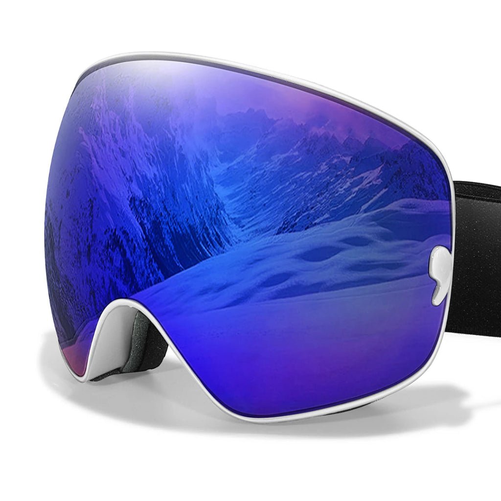 GLACIERGLOW – Premium Anti-Fog Ski Goggles with UV400 Protection & Night Vision Lens 13