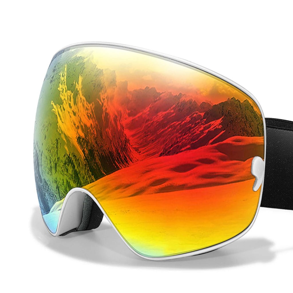 GLACIERGLOW – Premium Anti-Fog Ski Goggles with UV400 Protection & Night Vision Lens 9