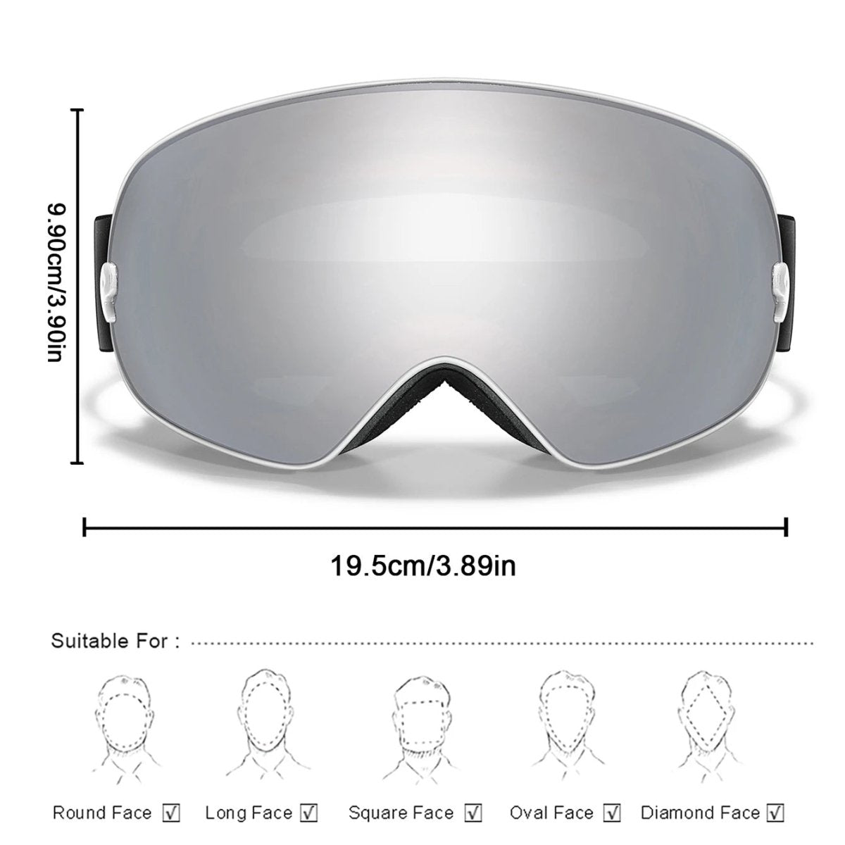 GLACIERGLOW – Premium Anti-Fog Ski Goggles with UV400 Protection & Night Vision Lens 2
