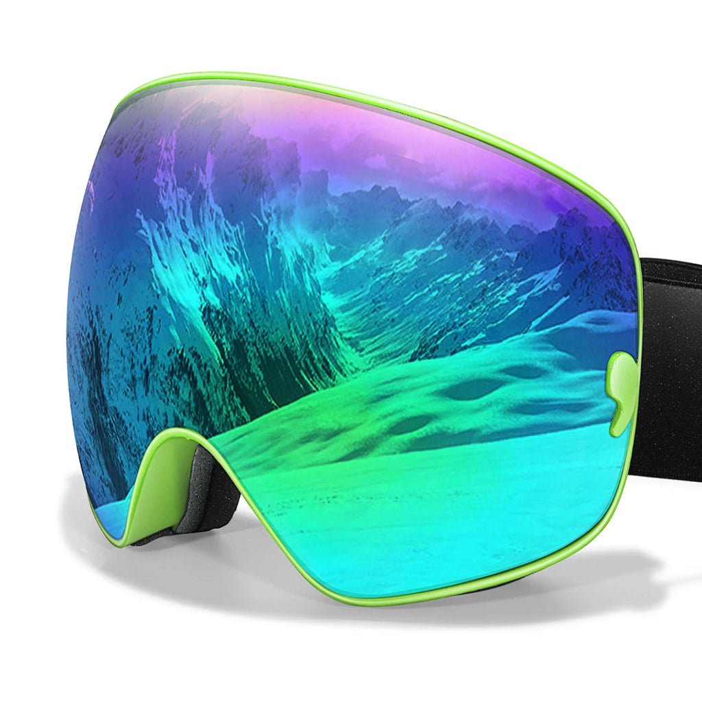 GLACIERGLOW – Premium Anti-Fog Ski Goggles with UV400 Protection & Night Vision Lens 6