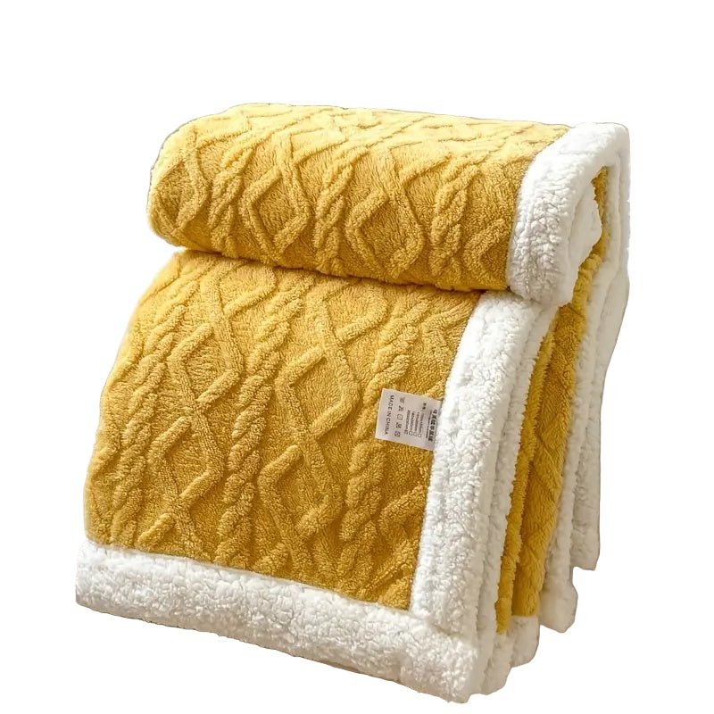 Snuggle Sherpa Blanket – Reversible Fleece Throw for All Seasons