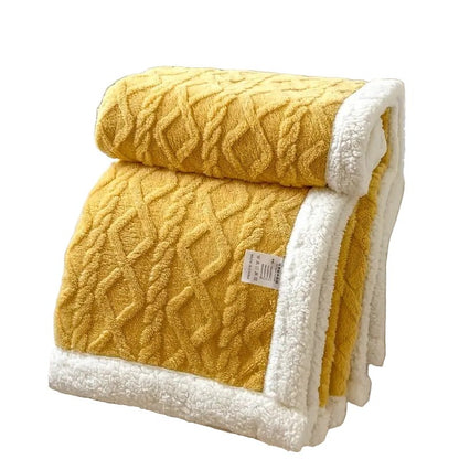 Snuggle Sherpa Blanket – Reversible Fleece Throw for All Seasons