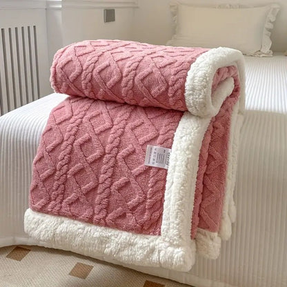 Snuggle Sherpa Blanket – Reversible Fleece Throw for All Seasons