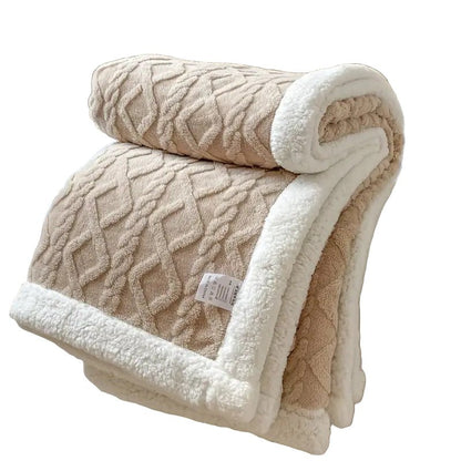 Snuggle Sherpa Blanket – Reversible Fleece Throw for All Seasons