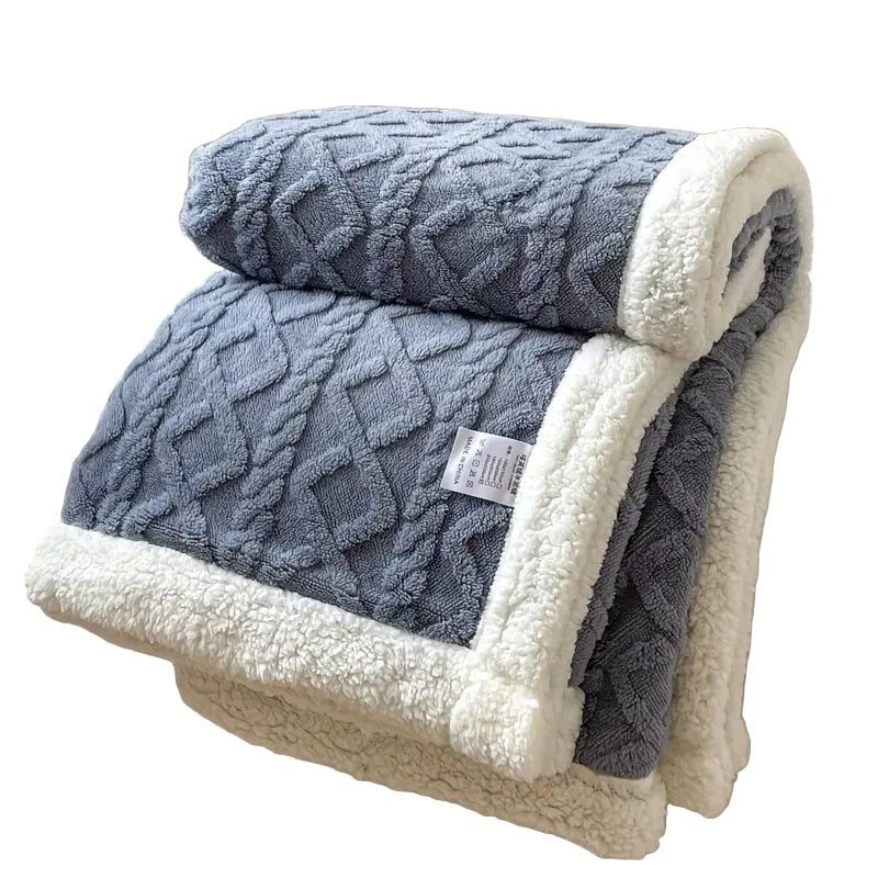 Snuggle Sherpa Blanket – Reversible Fleece Throw for All Seasons