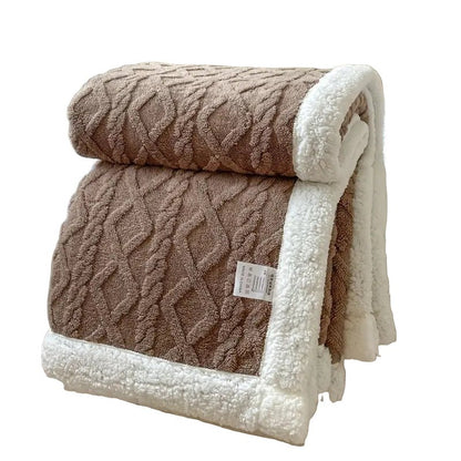 Snuggle Sherpa Blanket – Reversible Fleece Throw for All Seasons