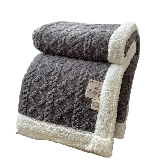 Coperta Snuggle Sherpa – Plaid in Pile Reversibile per Tutte le Stagioni