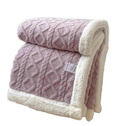 Snuggle Sherpa Blanket – Reversible Fleece Throw for All Seasons
