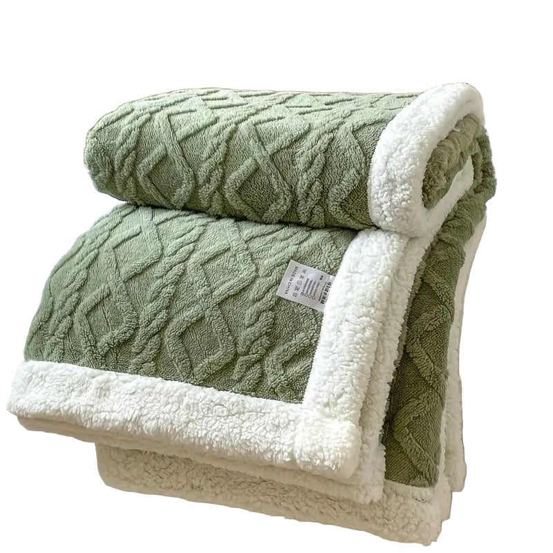 Snuggle Sherpa Blanket – Reversible Fleece Throw for All Seasons