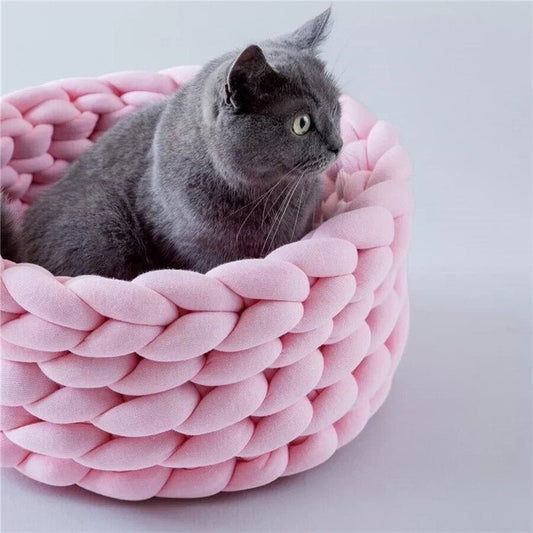 SNUGWOOL – Morbido cesto in lana per animali con supporto alto ai bordi