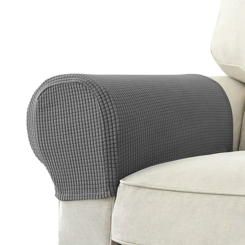 Premium Stretch Armrest Covers - Waterproof Quilted Sofa Protectors Set 10