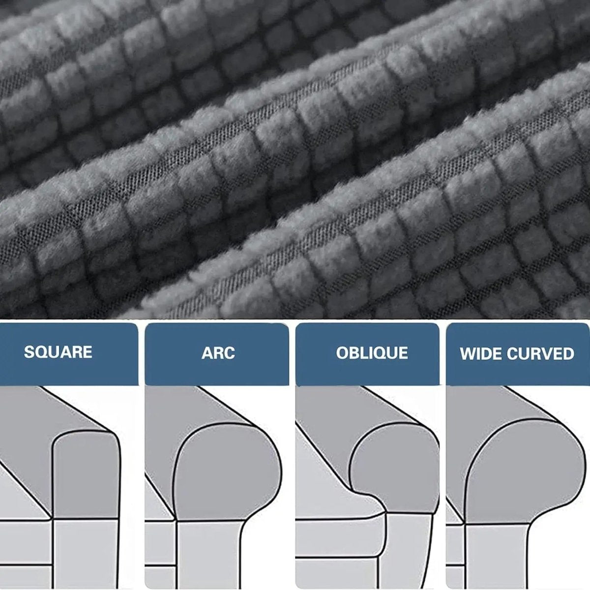Premium Stretch Armrest Covers - Waterproof Quilted Sofa Protectors Set 6