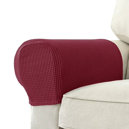 Premium Stretch Armrest Covers - Waterproof Quilted Sofa Protectors Set 11