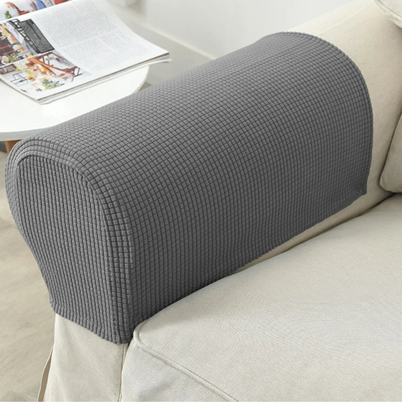 Premium Stretch Armrest Covers - Waterproof Quilted Sofa Protectors Set 1