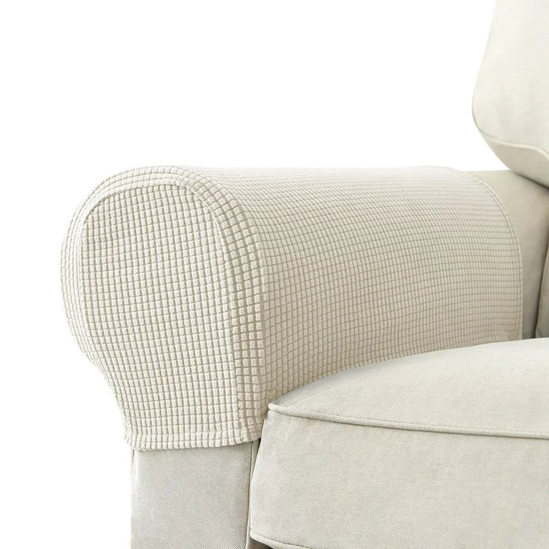 Premium Stretch Armrest Covers - Waterproof Quilted Sofa Protectors Set 13