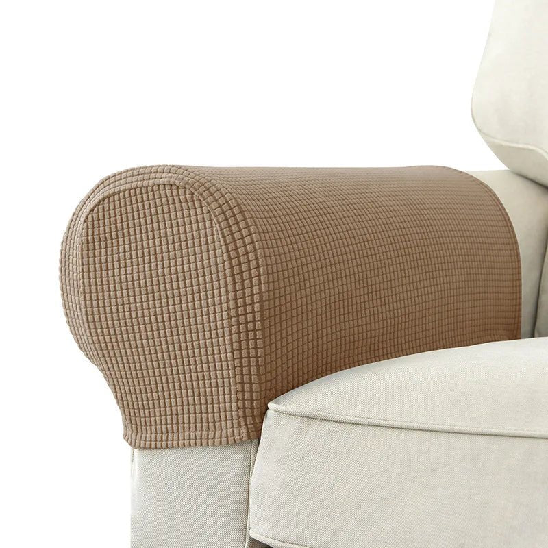 Premium Stretch Armrest Covers - Waterproof Quilted Sofa Protectors Set 8