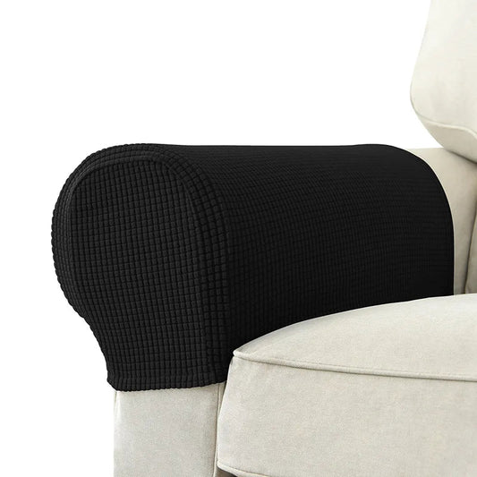 Premium Stretch Armrest Covers - Waterproof Quilted Sofa Protectors Set 0