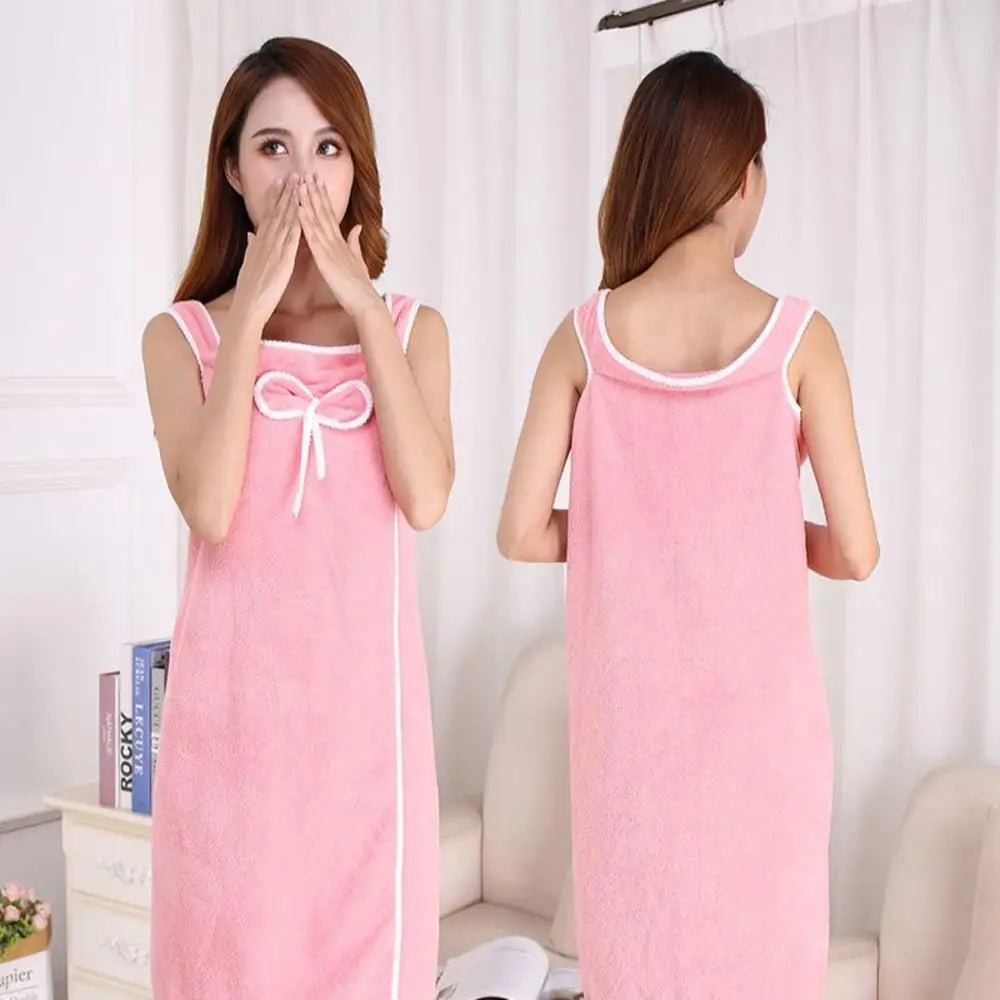  Soft Coral Fleece Women's Bathrobe - soft & breathable for ultimate comfort-3