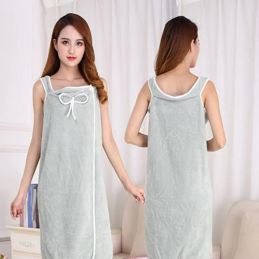  Soft Coral Fleece Women's Bathrobe - soft & breathable for ultimate comfort-1