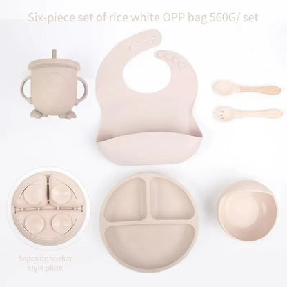 Softbite - Set completo di alimentazione in silicone per imparare a mangiare senza stress