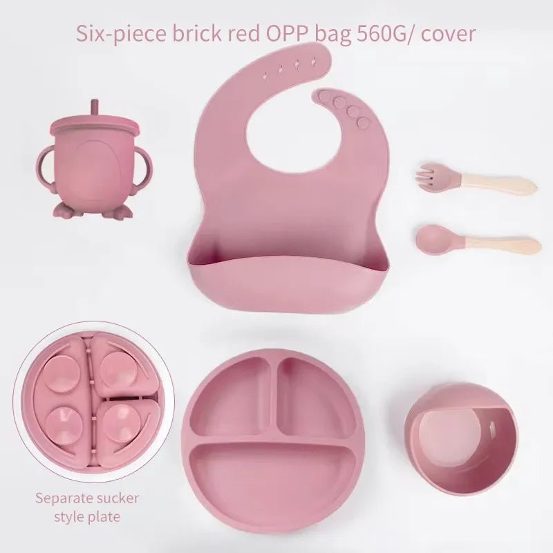 Softbite - Set completo di alimentazione in silicone per imparare a mangiare senza stress