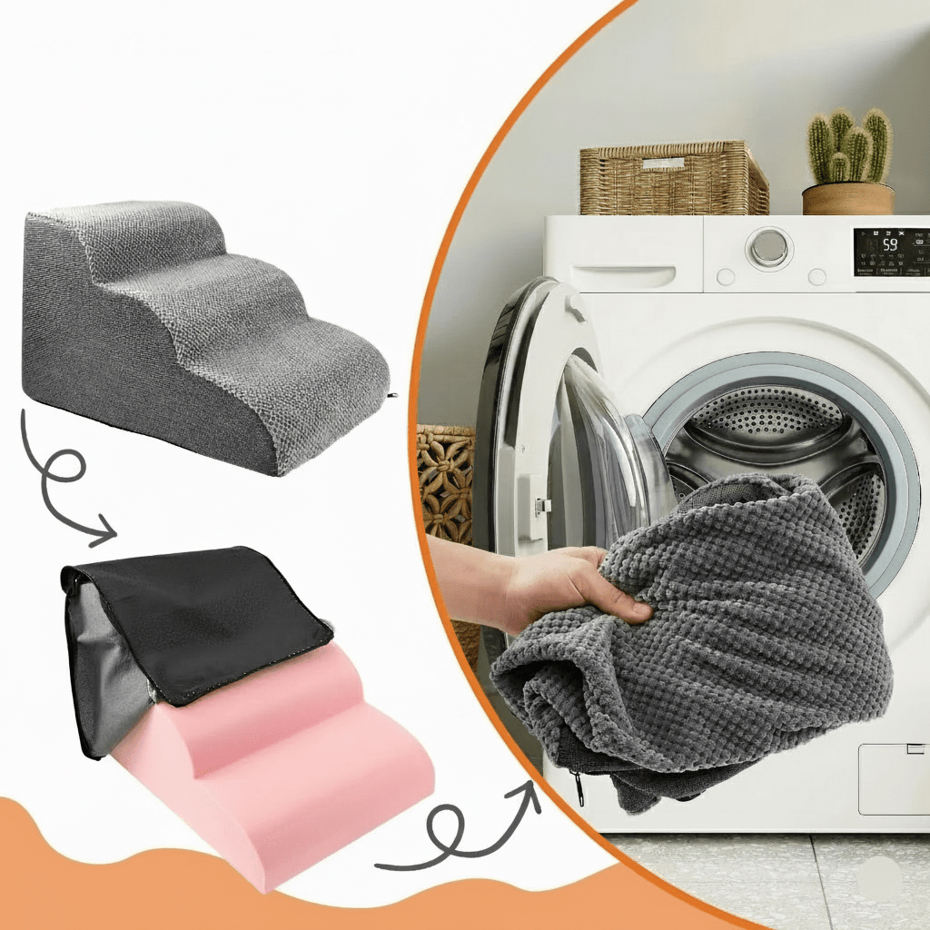 SOFTCLIMB – Soft Dog Stairs for Bed with Gentle Incline