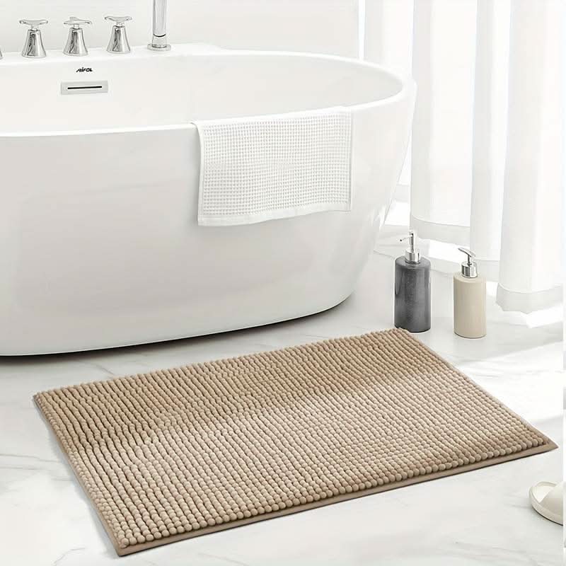 OzBath - Chenile Bath Mat with Quick-Dry Microfiber and Non-Slip Base 4