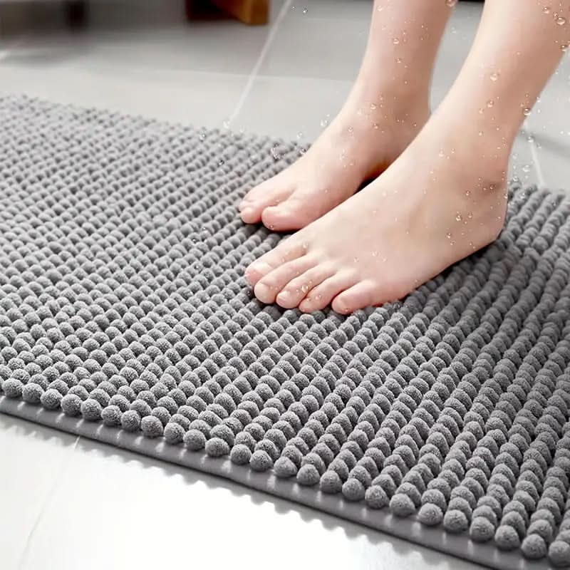 OzBath - Chenile Bath Mat with Quick-Dry Microfiber and Non-Slip Base 3