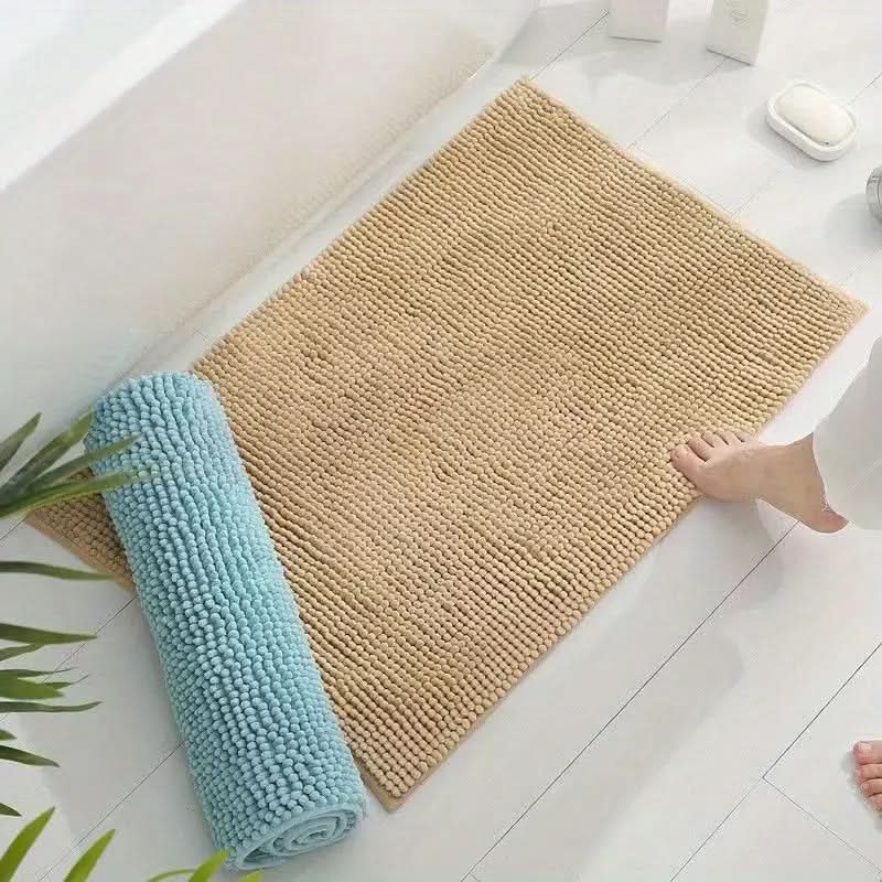 OzBath - Chenile Bath Mat with Quick-Dry Microfiber and Non-Slip Base 2