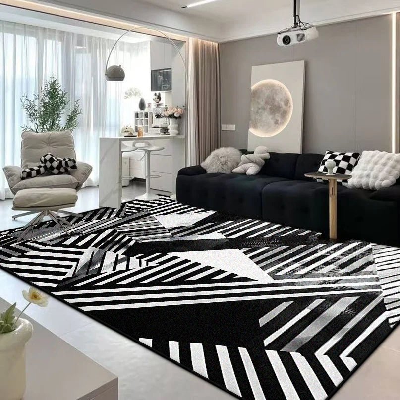 ARTFLAIR – Modern Abstract Flannel Carpet for Stylish Home Comfort 3