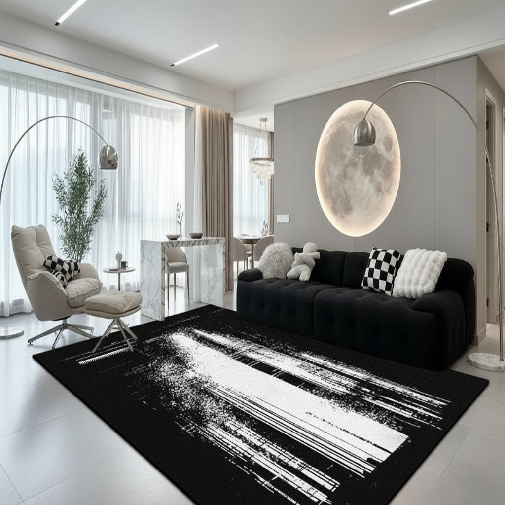 ARTFLAIR – Modern Abstract Flannel Carpet for Stylish Home Comfort 0