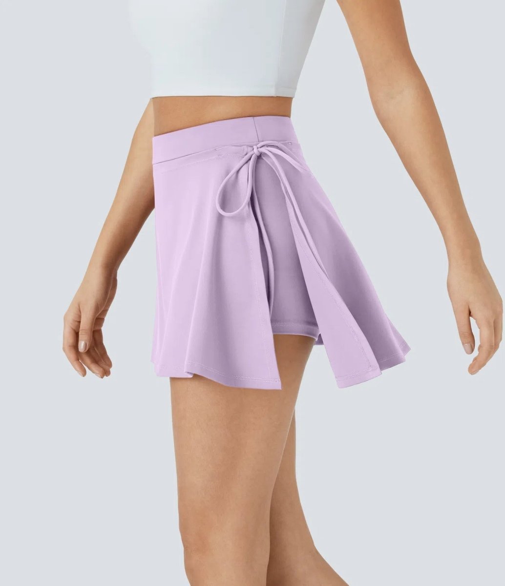 SoftlyZero CoolTouch Skirt - Jupe respirante 2 en 1 avec short intégré et ceinture à nouer