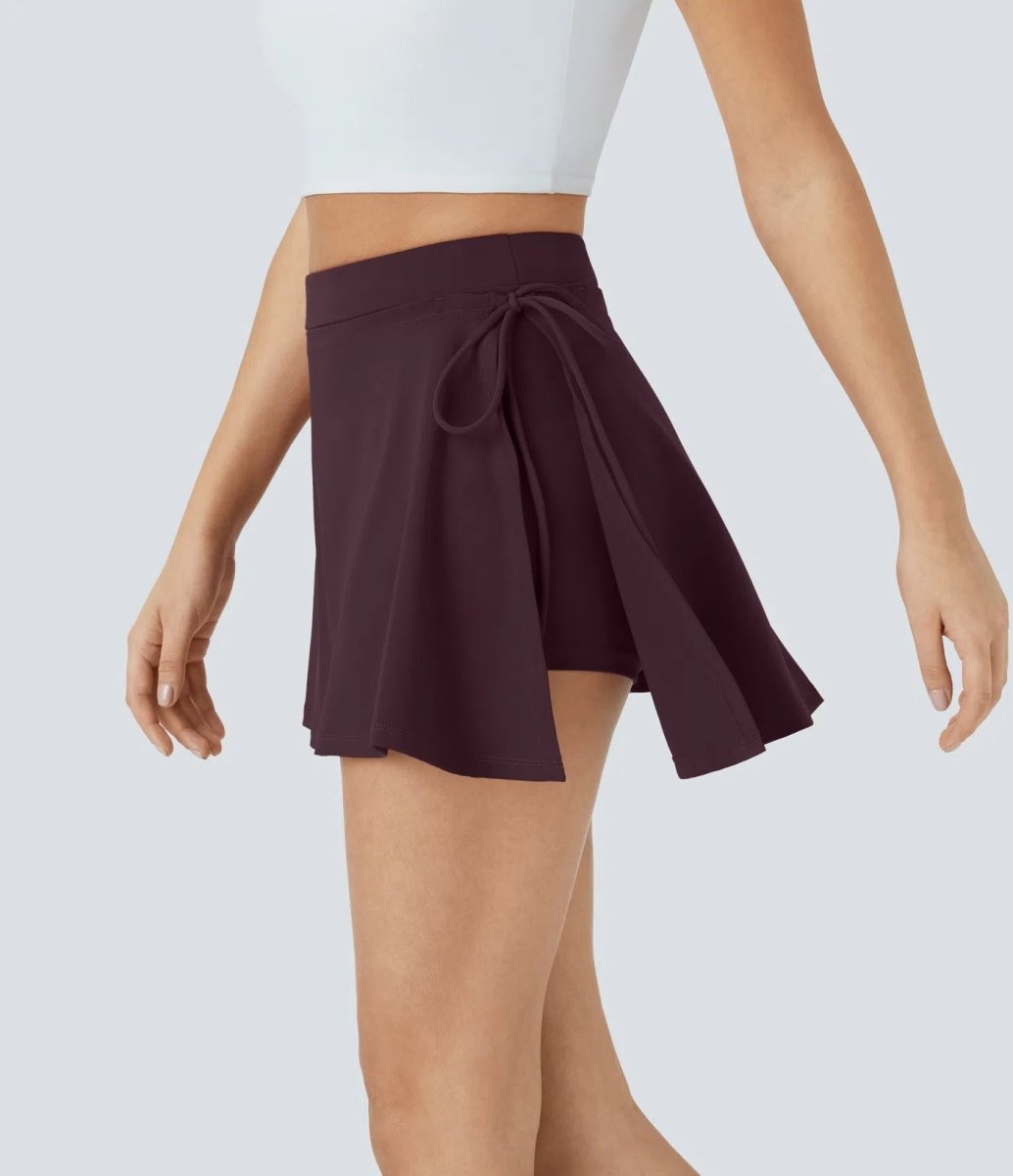 SoftlyZero CoolTouch Skirt - Jupe respirante 2 en 1 avec short intégré et ceinture à nouer