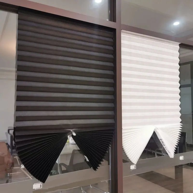 SHADEORA – Self-Adhesive Pleated Blinds, Non-Woven Window Shades for Light Control & Privacy 2