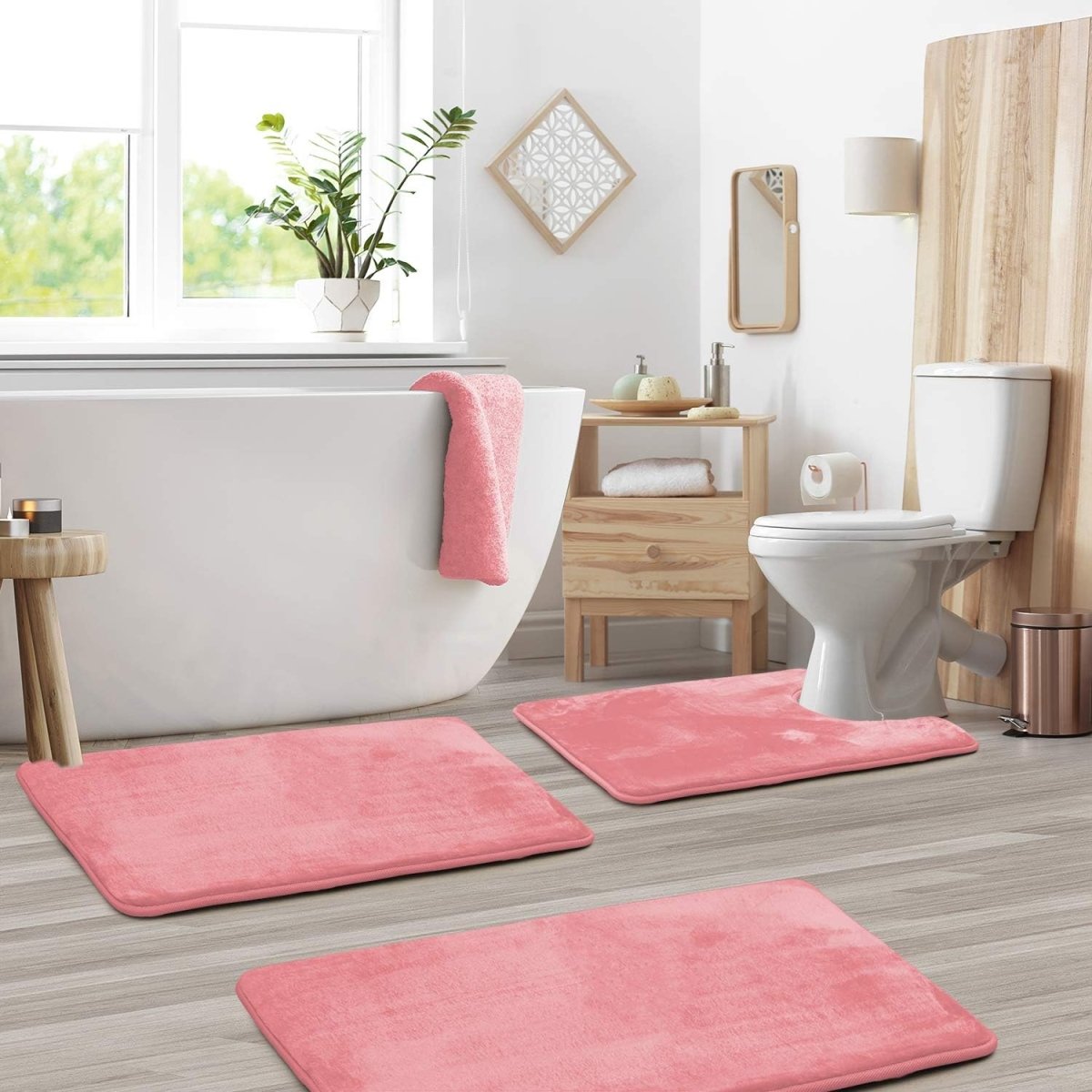 SoftStep Luxe – Memory Foam Bath Mat 3-Piece Set
