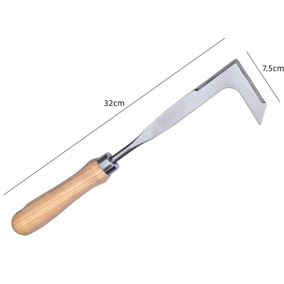 GardenPro - Dual-Purpose Carbon Steel Weeding Hoe & Gardening Tool 8