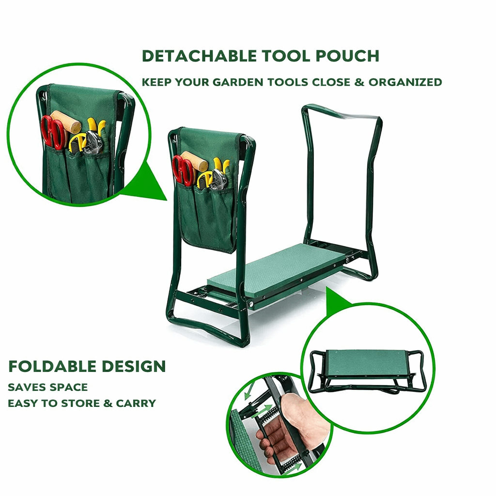 SOILMATE – Ergonomic 2-in-1 Garden Kneeler and Seat for Joint Comfort