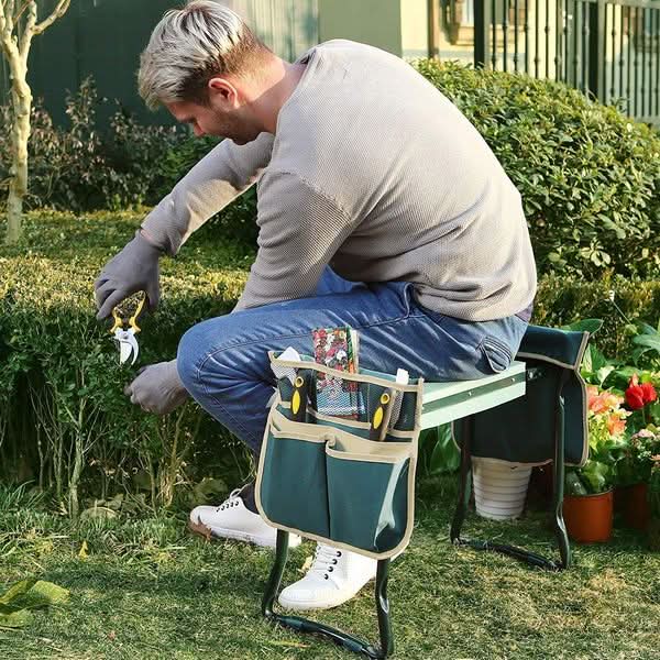 SOILMATE – Ergonomic 2-in-1 Garden Kneeler and Seat for Joint Comfort