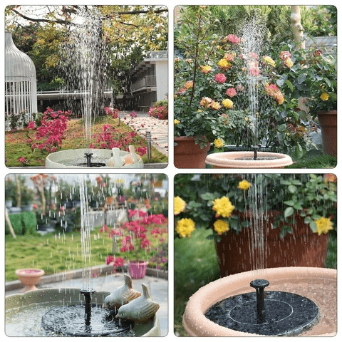 Solar Fountain Water Feature with Solar Panel – Eco-Friendly Outdoor Garden Decor for Ponds and Pools-3