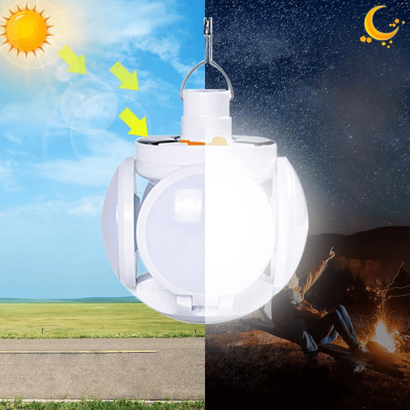 Portable Solar Lamp – Wireless, Waterproof Outdoor Light for Camping, Hiking, and Night Activities – 1200mAh Battery-1