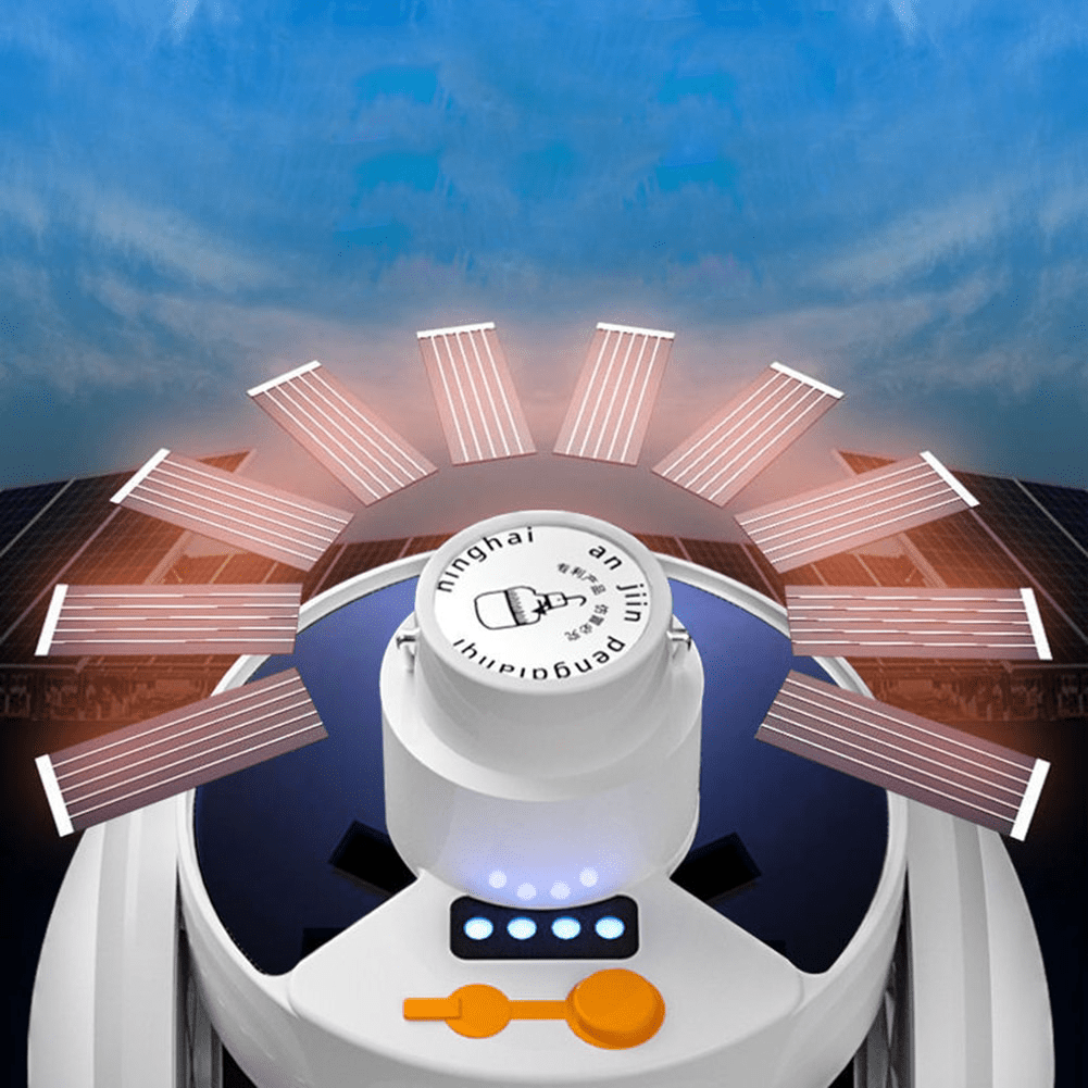 Portable Solar Lamp – Wireless, Waterproof Outdoor Light for Camping, Hiking, and Night Activities – 1200mAh Battery-6