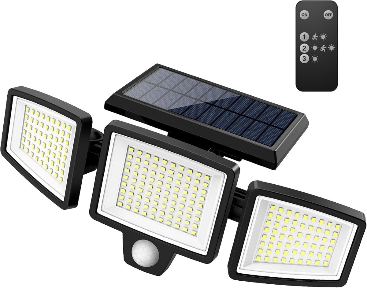 SOLARGUARD – Luz de Seguridad Solar con Sensor de Movimiento y Control Remoto