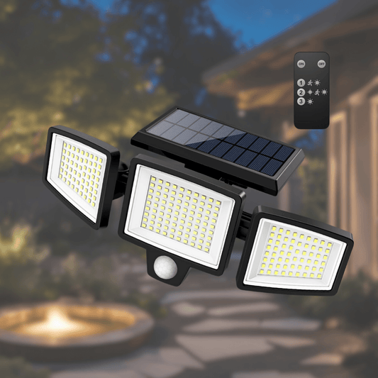 SOLARGUARD – Zonnebeveiligingslamp met bewegingssensor en afstandsbediening